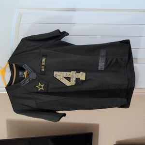 Nike Black and Gray Sports Jersey